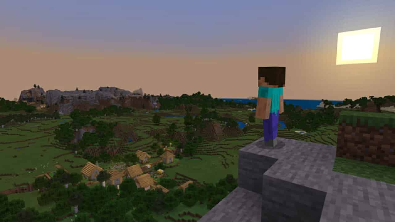 Screenshot der Welt in Minecraft
