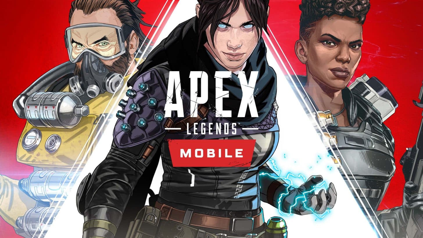 Mobiles Banner von Apex Legends mit ätzendem Geist und Bangalore