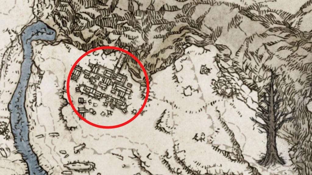 Lage der liturgischen Stadt Ordina auf der Karte