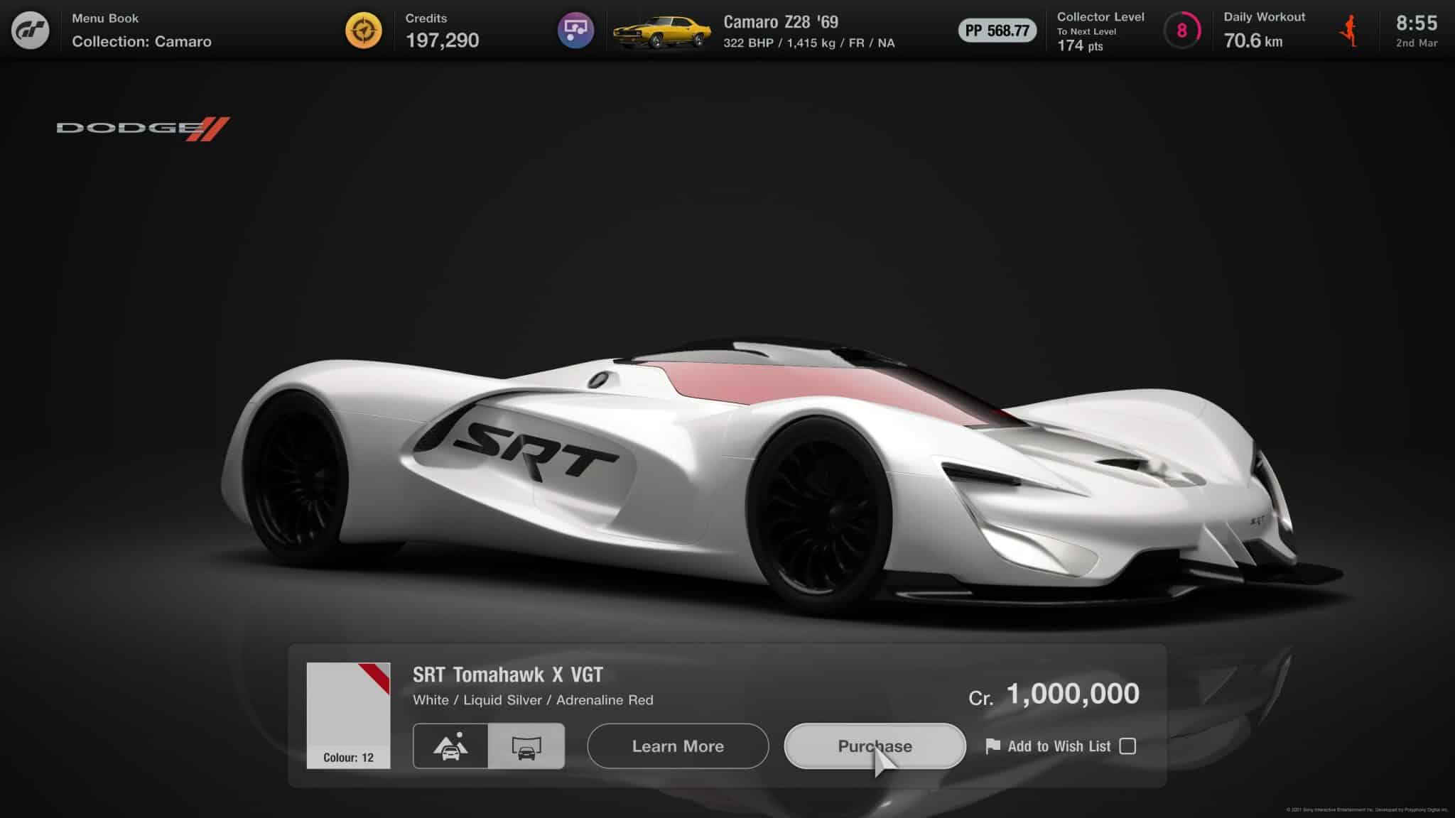 Gran Turismo 7 Dodge SRT Tomahawk X VGT