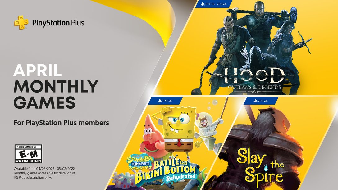 PlayStation Plus-Spiele für April: Hood: Outlaws & Legends, SpongeBob SquarePants: Battle for Bikini Bottom – Rehydrated, Slay the Spire