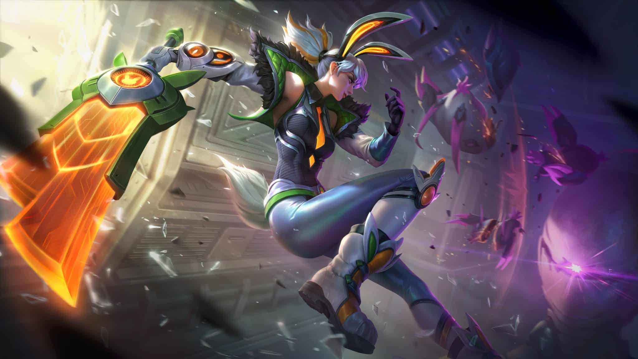 Bekämpfe Bunny Prime Riven in League of Legends