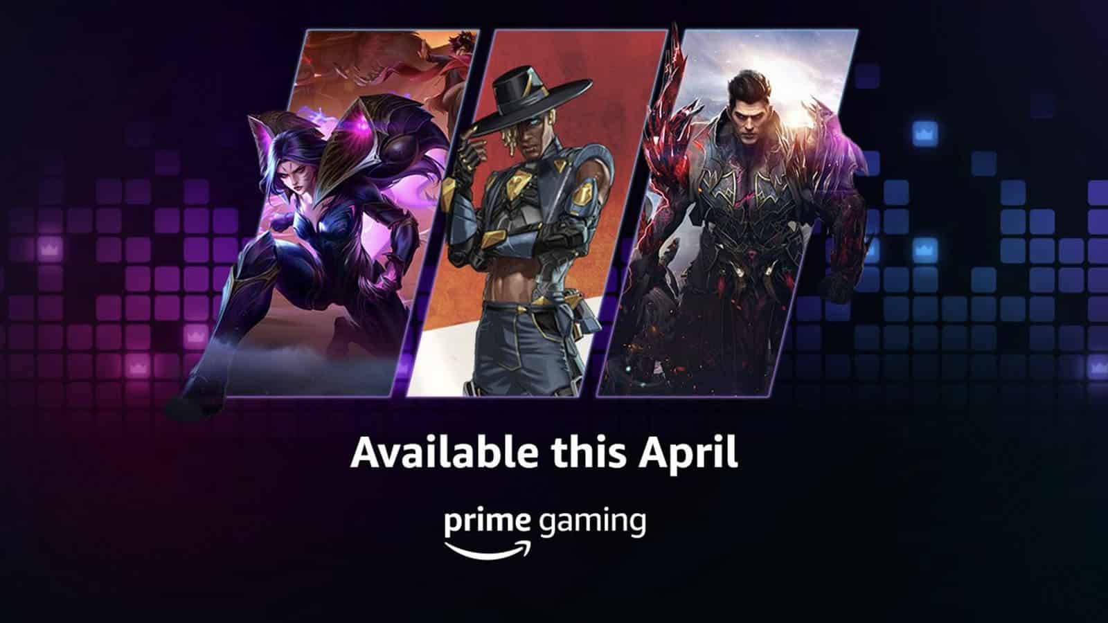 Erstaunliche Prime Gaming-Belohnungen für April