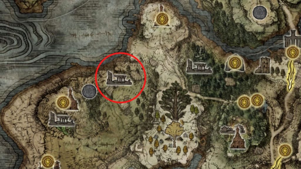 So erhalten Sie die Winged Scythe in Elden Ring Lage auf der Karte