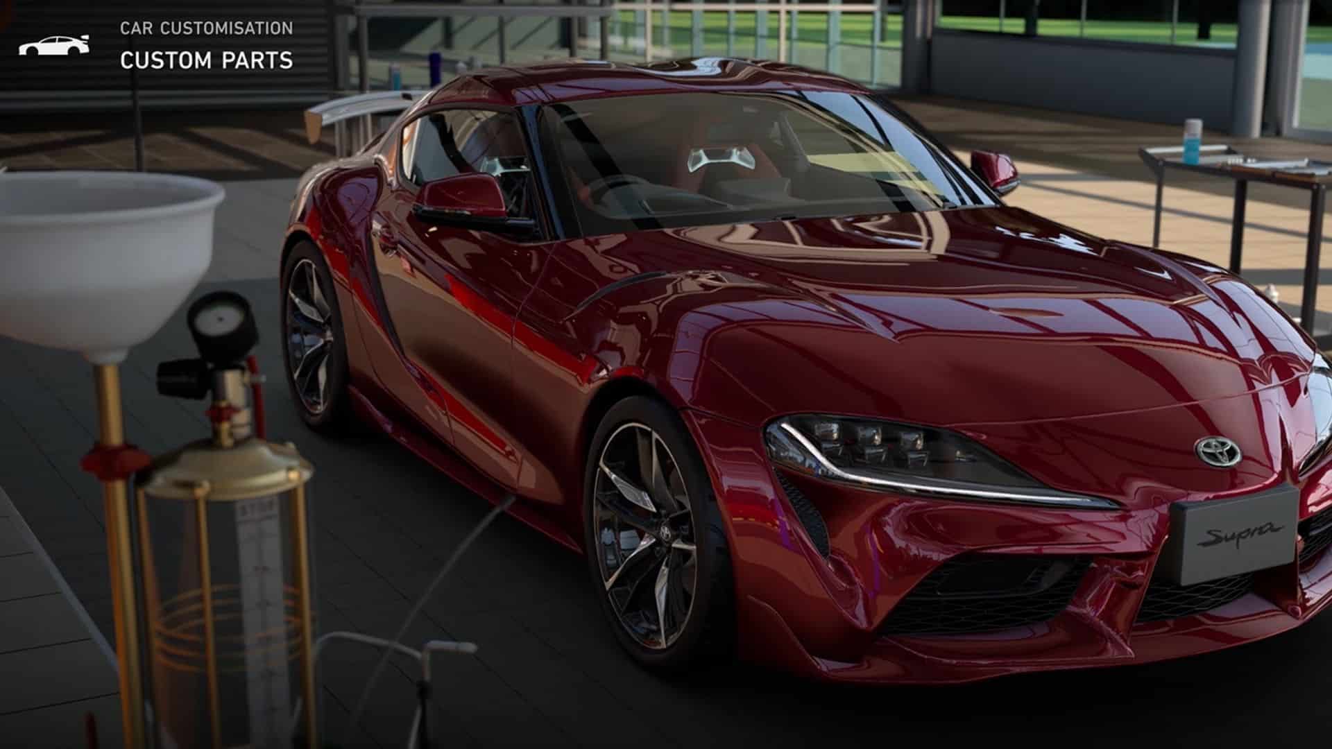 toyota supra in gt7 modden