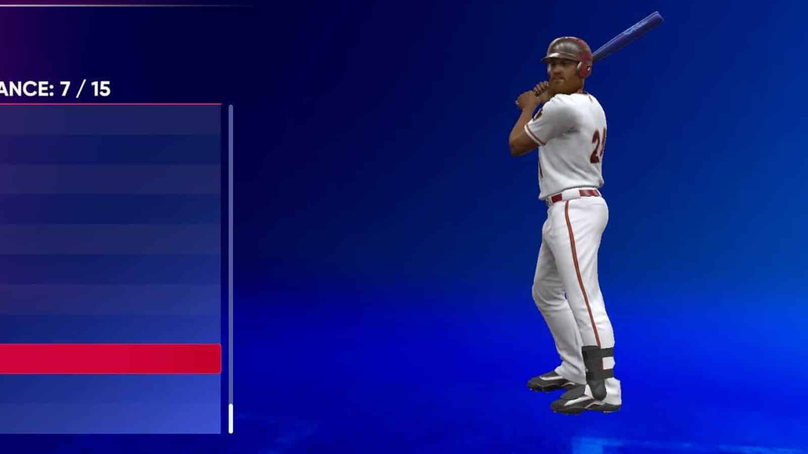 Die Schlaghaltung von CHipper JOnes 2008 in MLB the Show