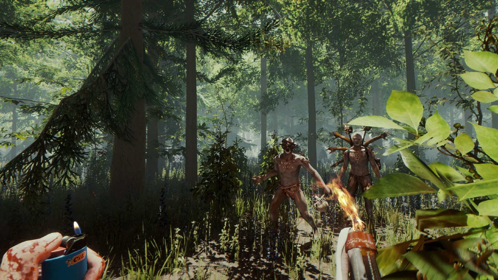 Ein Screenshot des Gameplays von The Forest