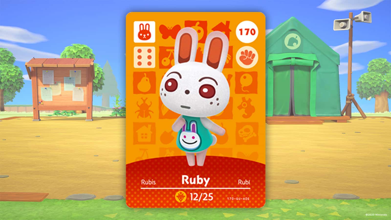 Rubin-Amiibo-Karte in Animal Crossing New Horizons