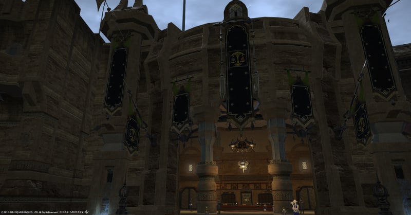 ffxiv final fantasy xiv hall of flames grand company house in ul'dah für die größte nie erzählte geschichte quest