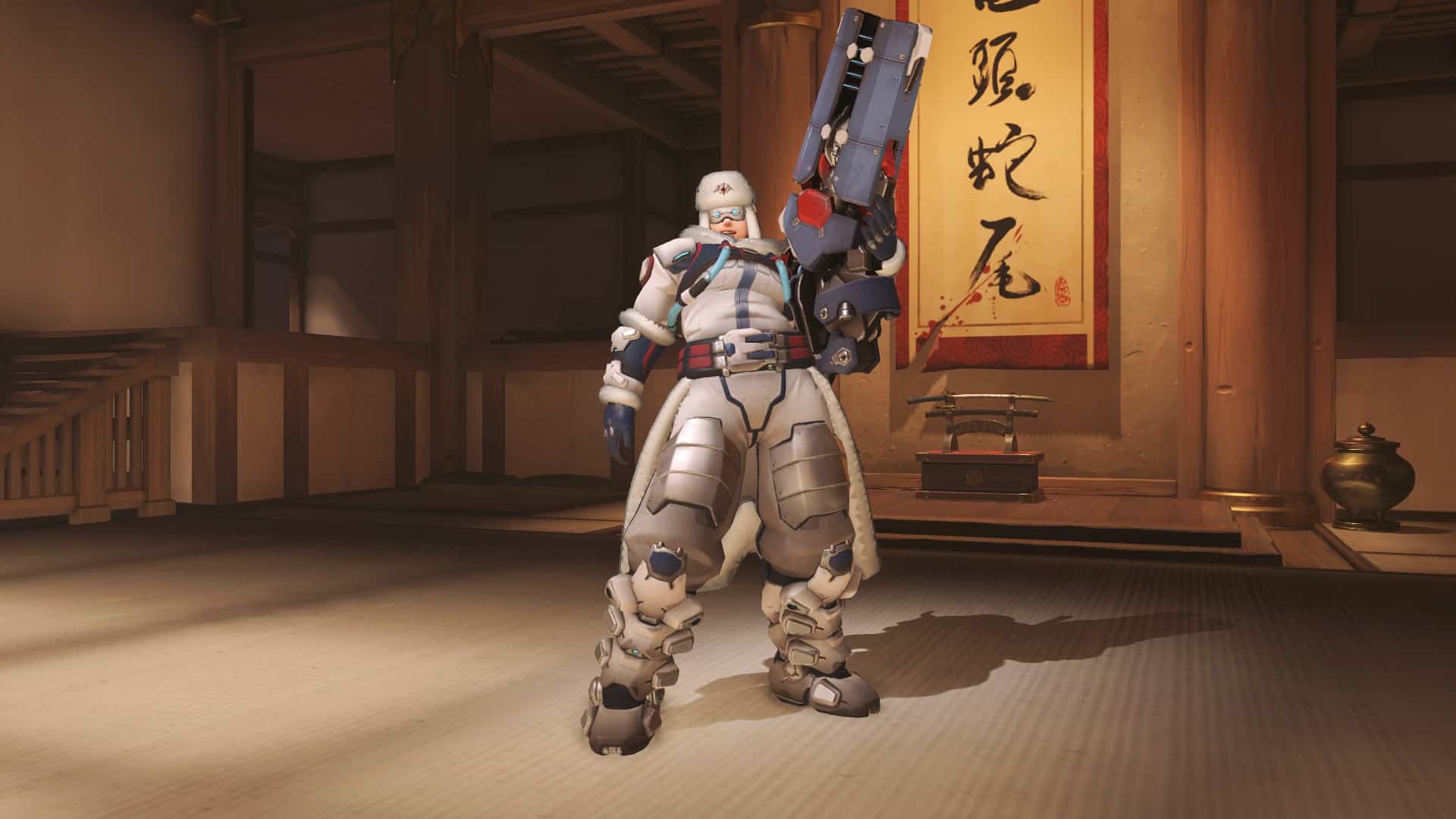 overwatch arctic front zarya haut auf hanamura tempel