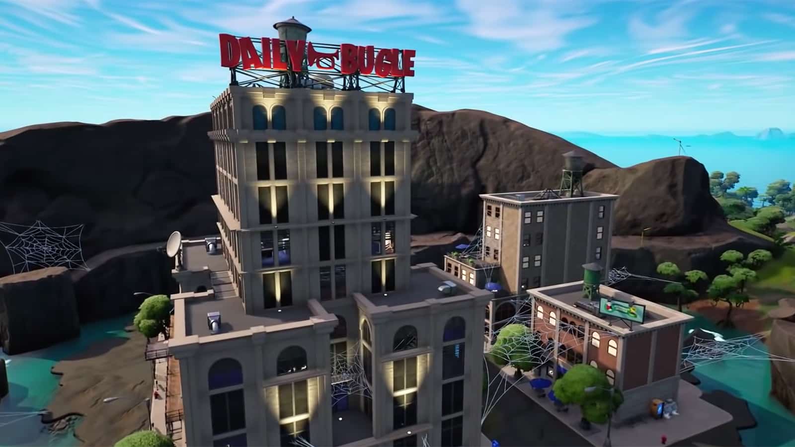 Der Landeplatz des Daily Bugle in Fortnite Kapitel 3