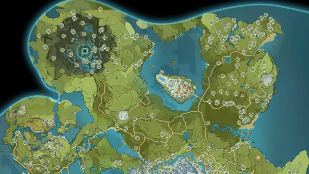 Genshin Impact Mondstadt-Karte