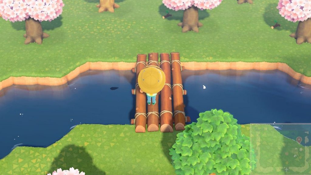 Eine Holzbrücke in Animal Crossing: New Horizons