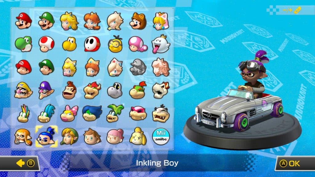 Inkling Boy-Charakter in Mario Kart 8 Deluxe