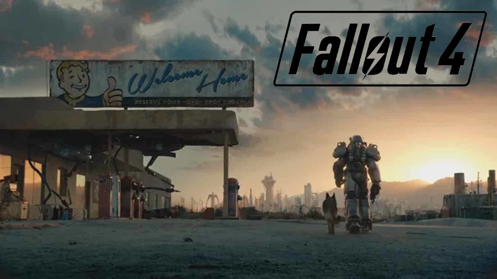 Fallout 4 Wanderer mit Dogmeat
