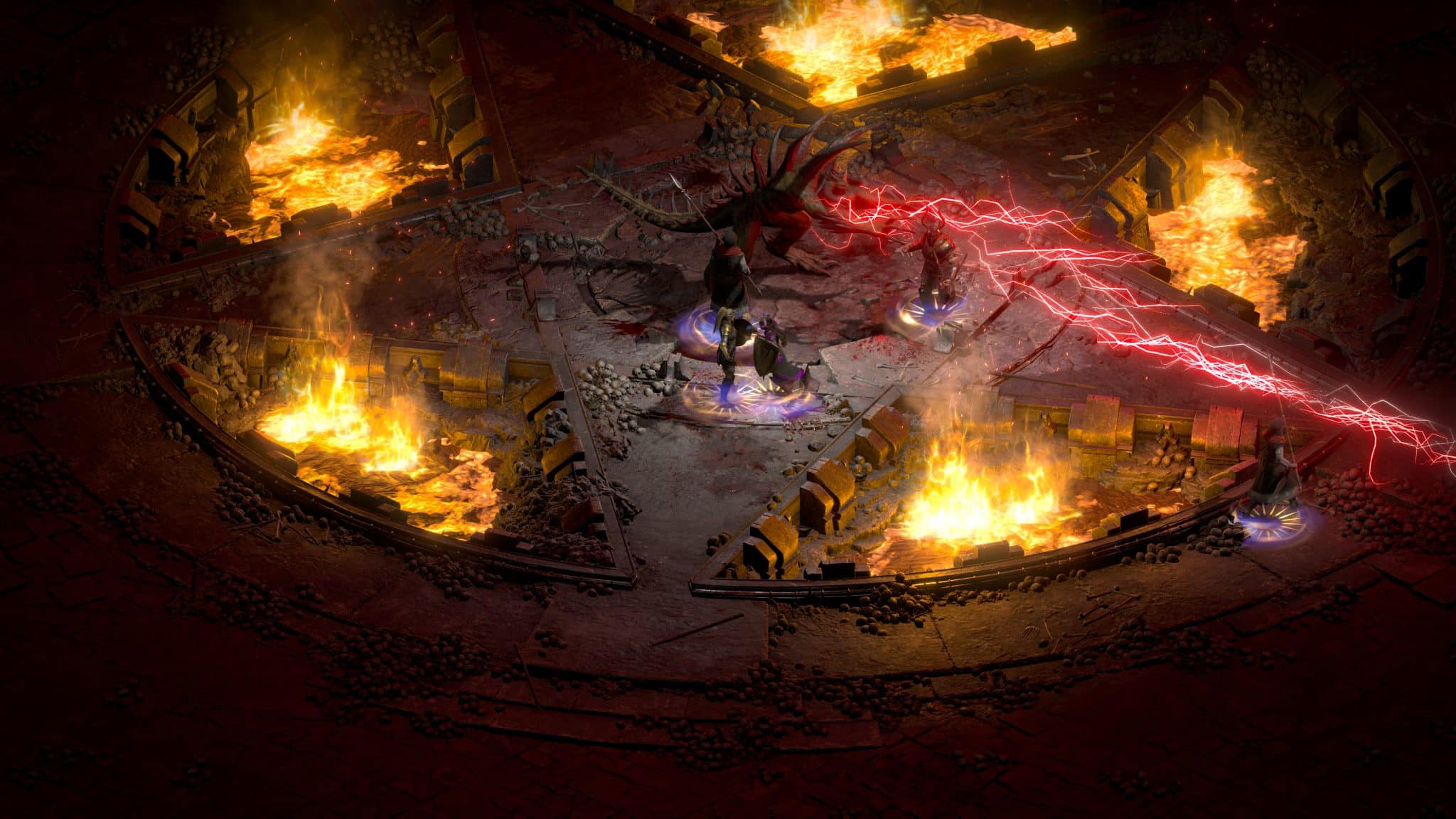 Diablo 2 wiederbelebte d2r-Spieler kämpfen gegen den Diablo-Boss