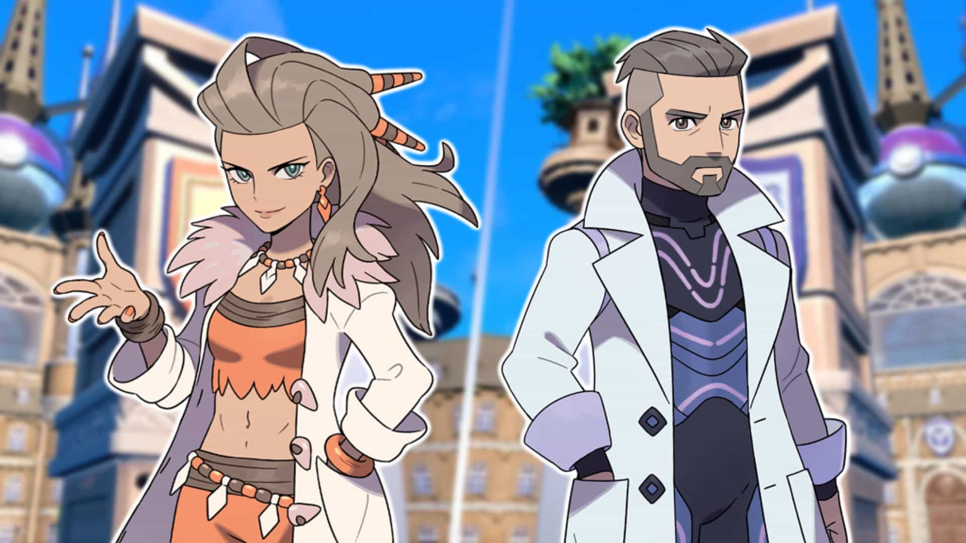 Professor Sada und Professor Turo in Pokémon Scharlachrot und Violett