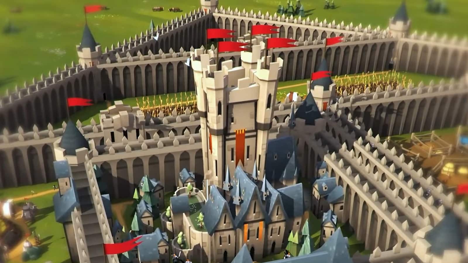 Artwork für ein verbessertes Schloss in Kingdom Maker.