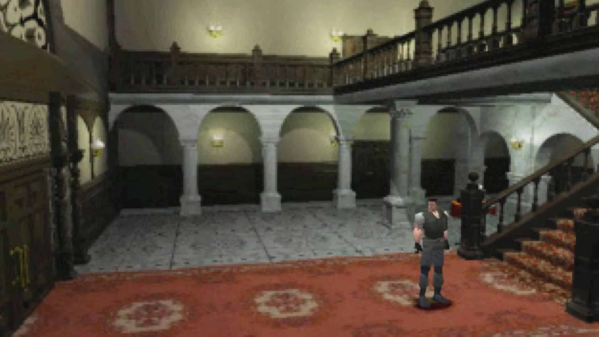 Chris Redfield erkundet Spencer Mansion in Resident Evil 1