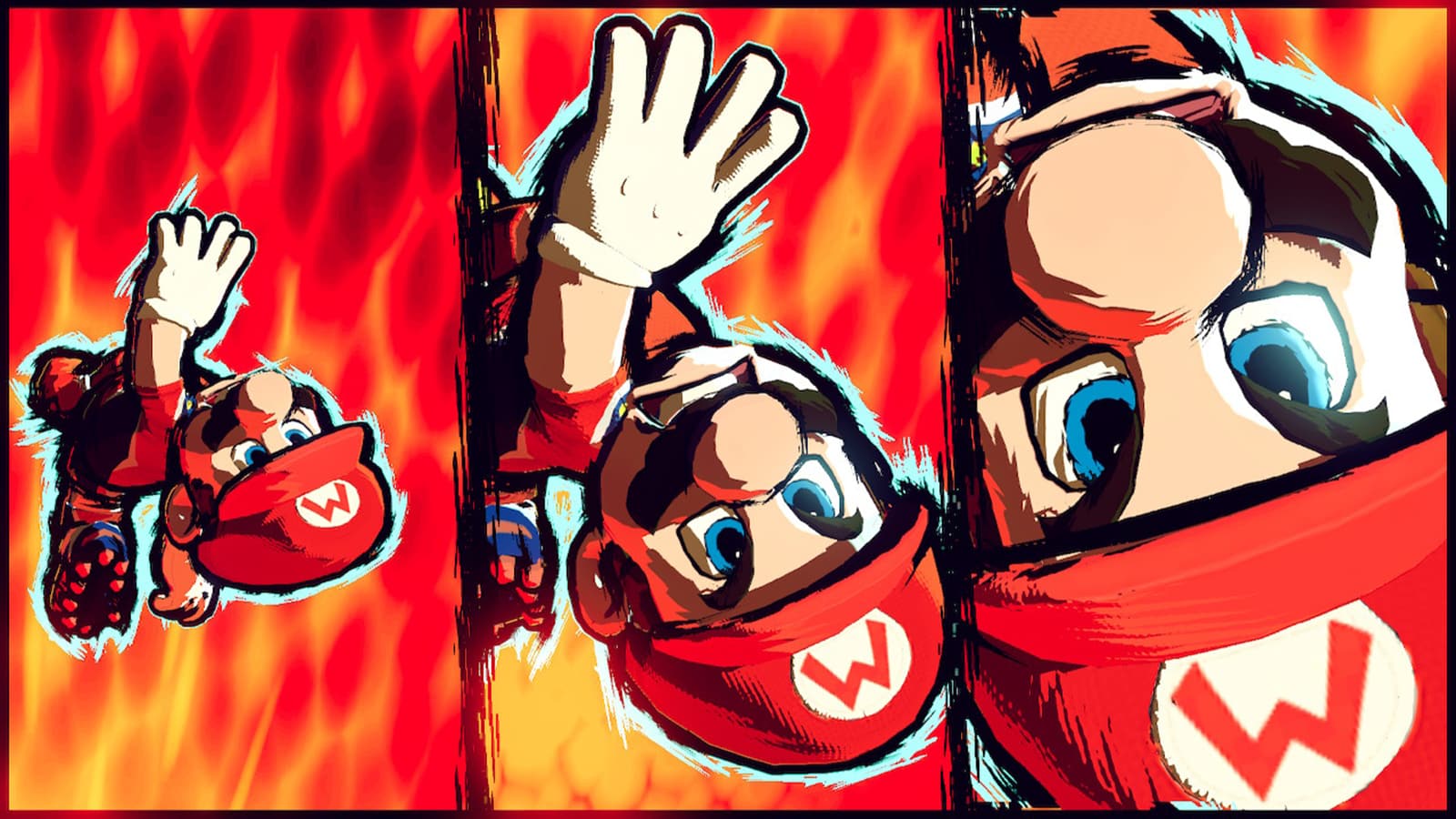 Mario entfesselt einen Hyper Strike in Mario Battle League