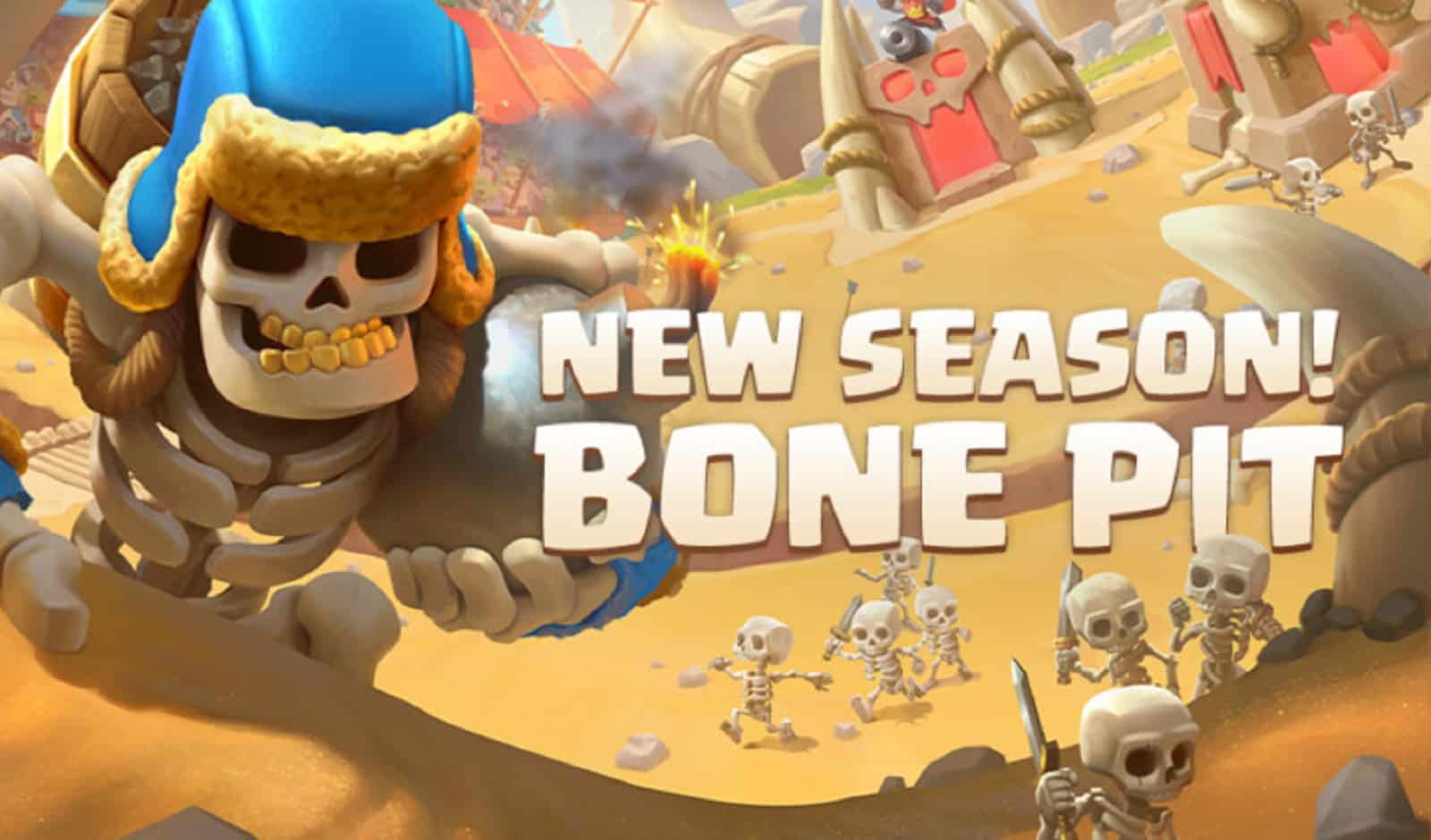 Cover-Art für Clash Royale Staffel 36 Bone Pit