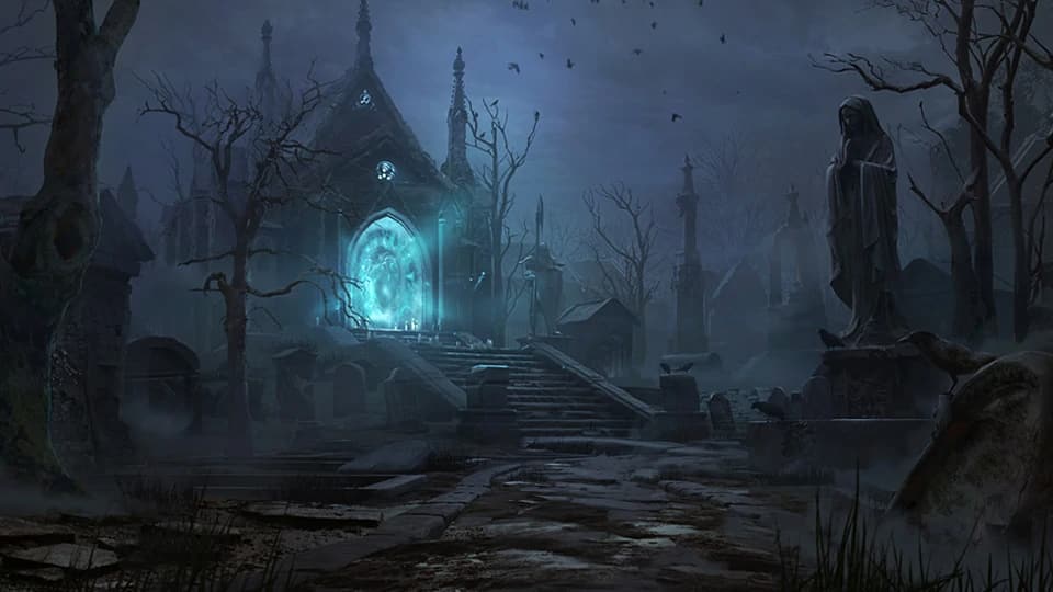 Diablo Immortal Ashwold Cemetery Ladebildschirm