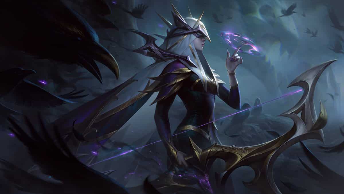 Liga der Legenden Coven Ashe Skin lol