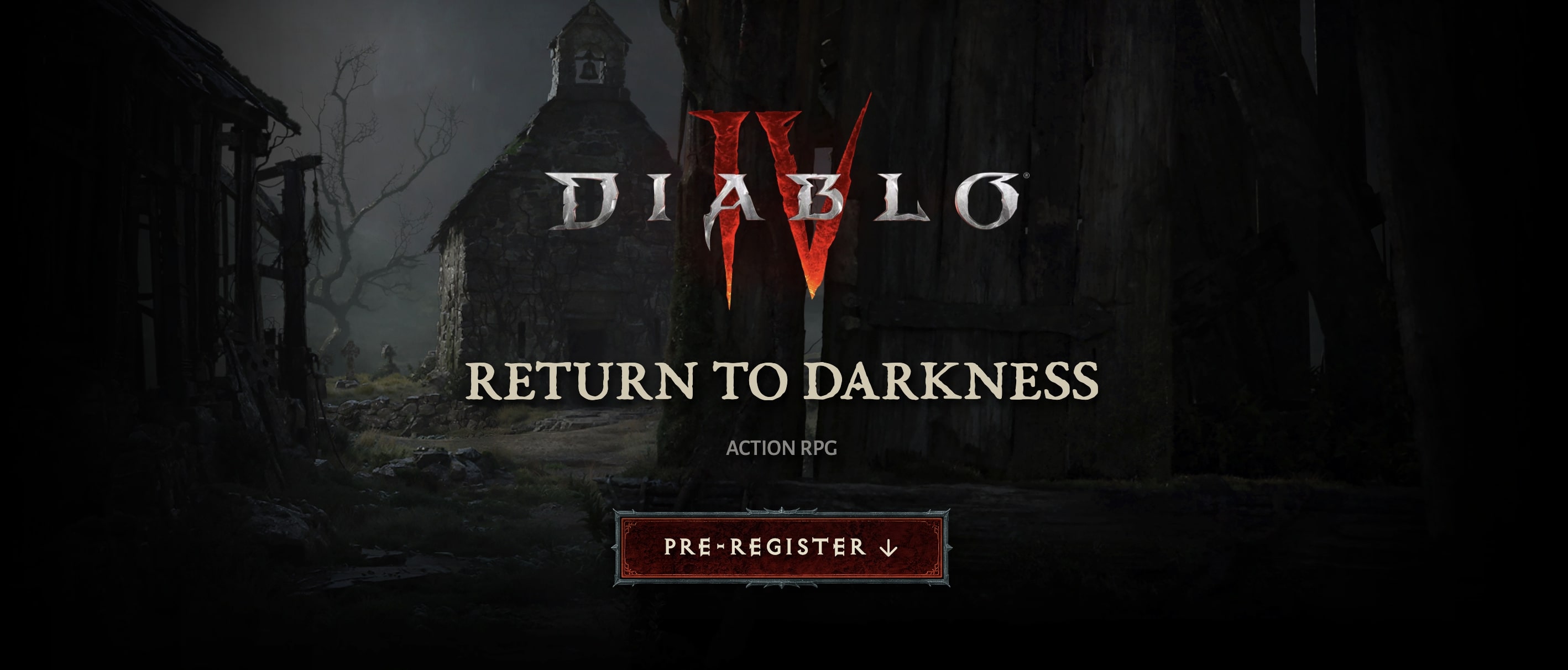 Diablo 4 Beta-Vorregistrierungsschaltfläche auf der Diablo 4-Website