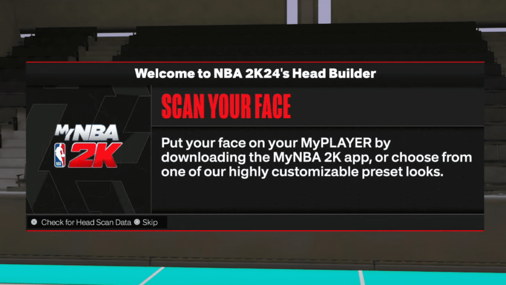 Neue Gesichtsscan-Funktion in NBA 2K24 