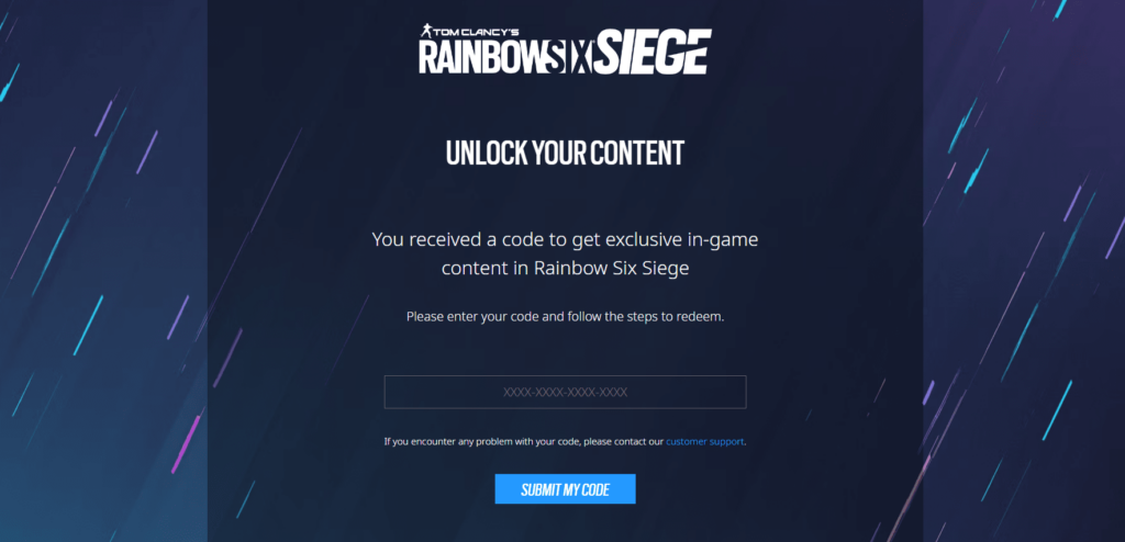 Geben Sie die Rainbow Six Siege-Einlösecodes korrekt ein 