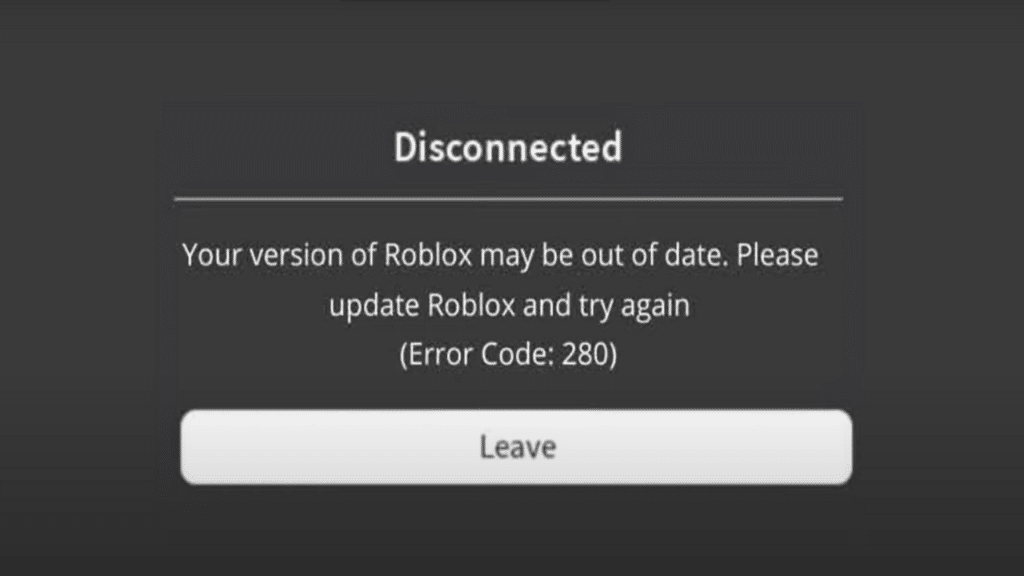 Roblox-Fehlercode 280