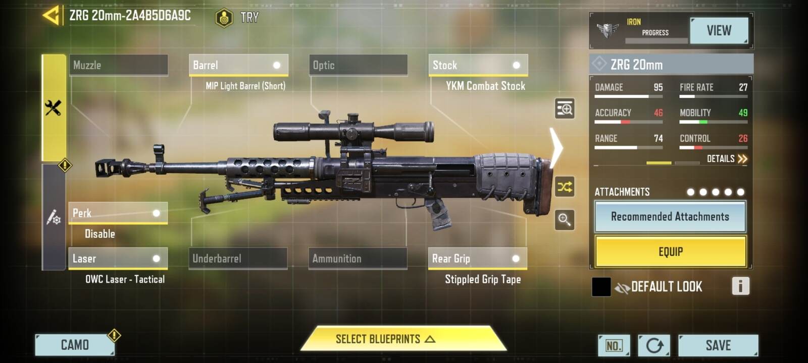 Bestes ZRG 20-mm-Loadout im MP-Modus von COD Mobile