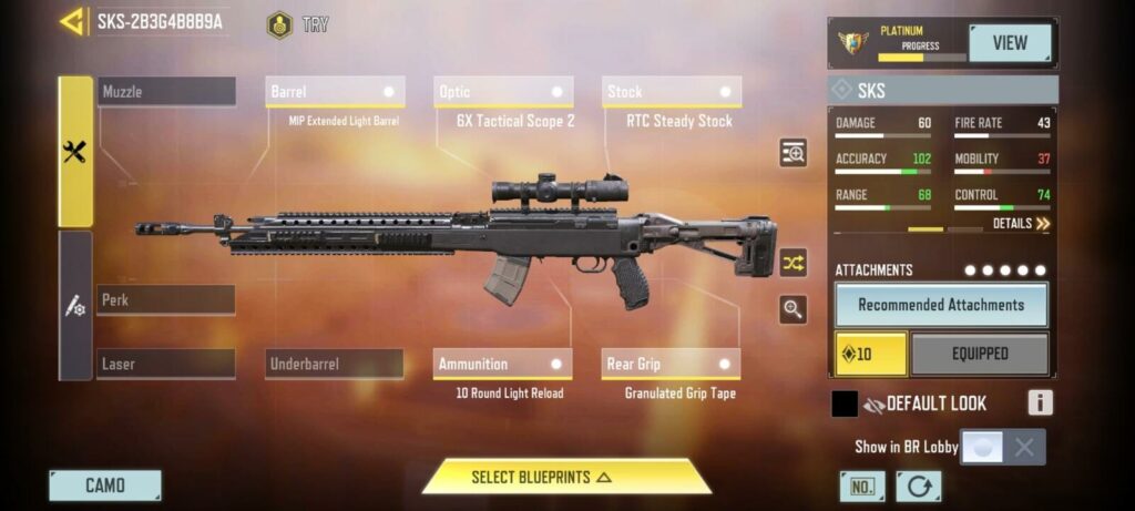 Bestes SKS-Loadout in COD Mobiles BR