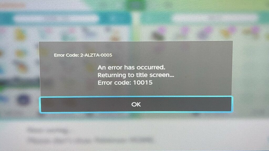 Pokemon Home-Fehlercode 10015: Gründe und Behebung