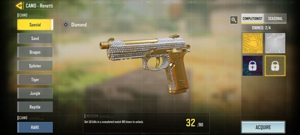 So erhalten Sie Diamond Camo in COD Mobile