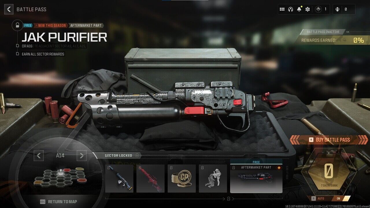 JAK Purifier AMP ist eine kostenlose Battle Pass-Belohnung für Saison 1 in MW3