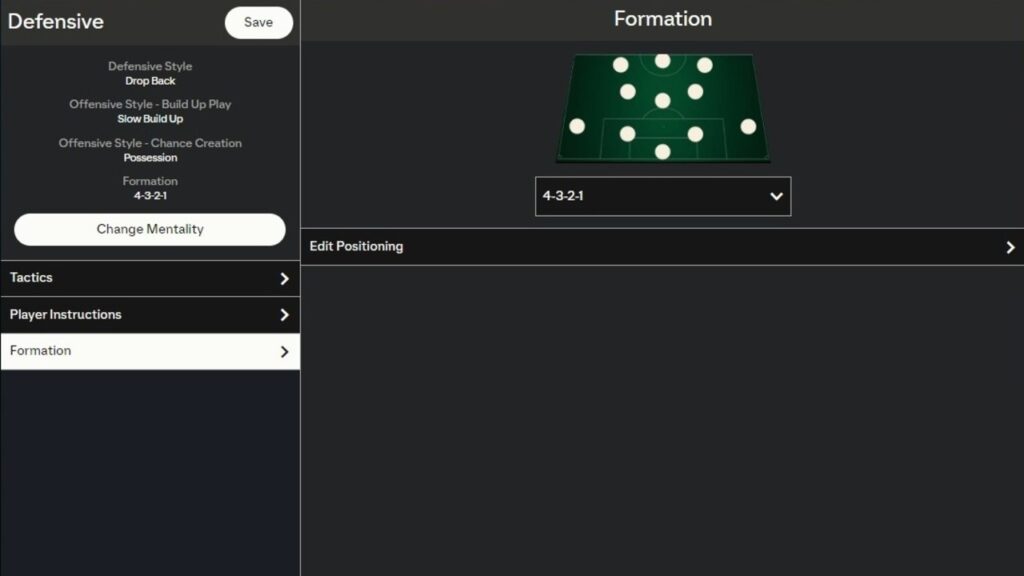 4-3-2-1-Formation bei EA Sports FC 24