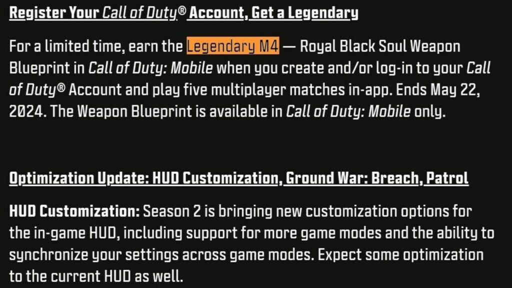 So erhalten Sie den kostenlosen Legendary M4 in COD Mobile