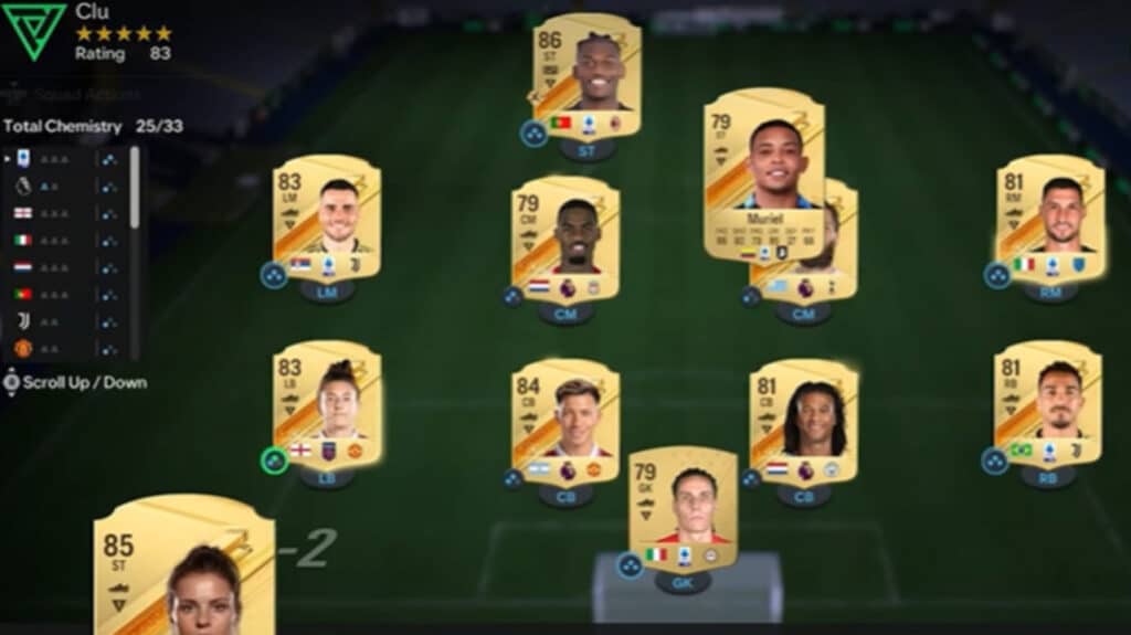 Die Positionen im EA Sports FC Ultimate Team werden geändert