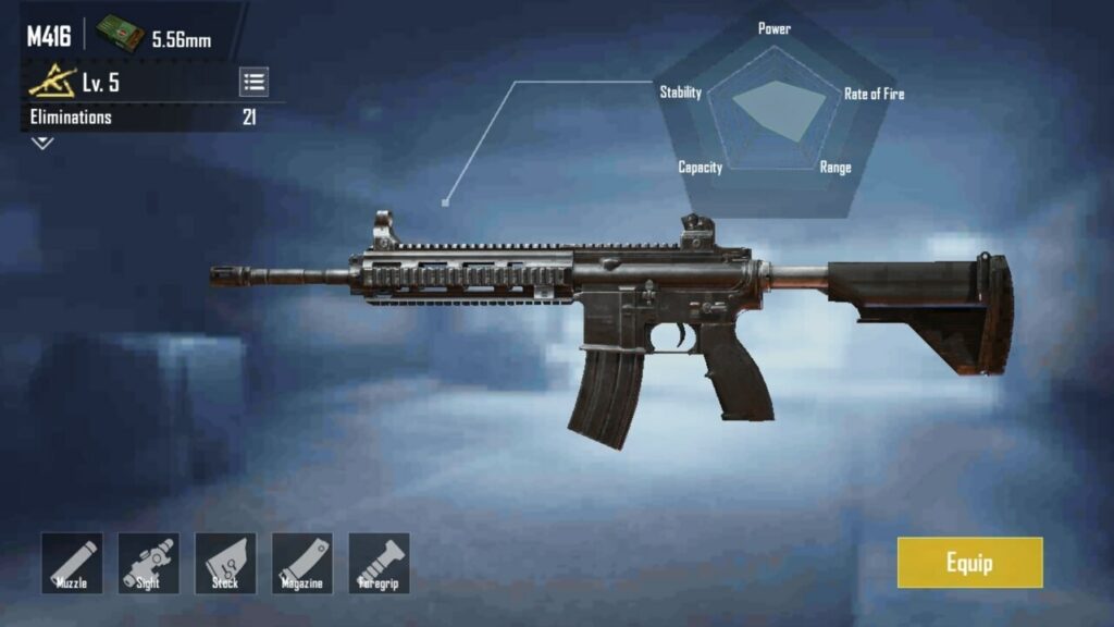 M416 ist die beste Waffe in PUBG Mobile für das Schießen auf weite Distanzen