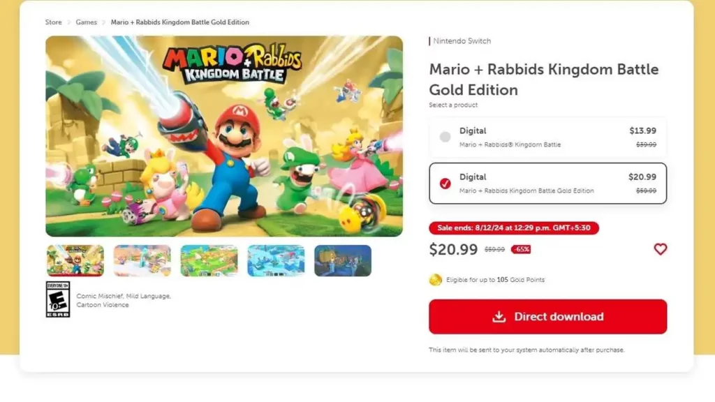 Mario + Rabbids Kingdom Battle Gold Edition