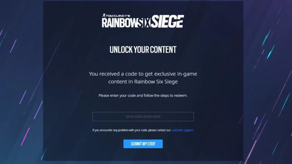 Einlösen von Rainbow Six Siege-Codes