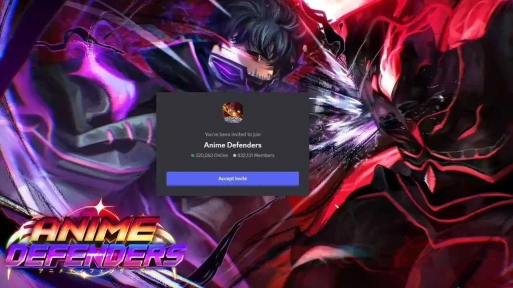 Dem Discord-Server von Anime Defenders beitreten