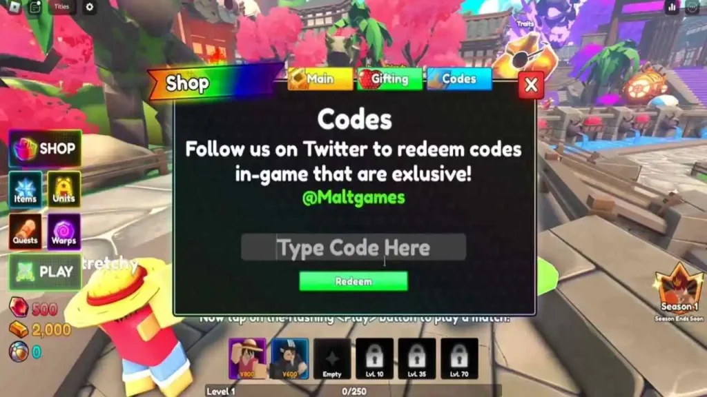 Einlösevorgang für unbegrenzte Tower Defense-Codes 