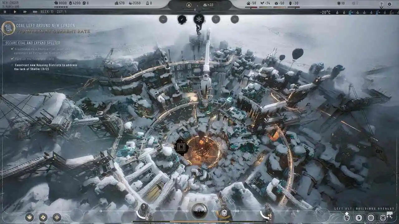 Frostpunk 2 Anfänger Tipps – Wärmeproduktion aufrechterhalten  