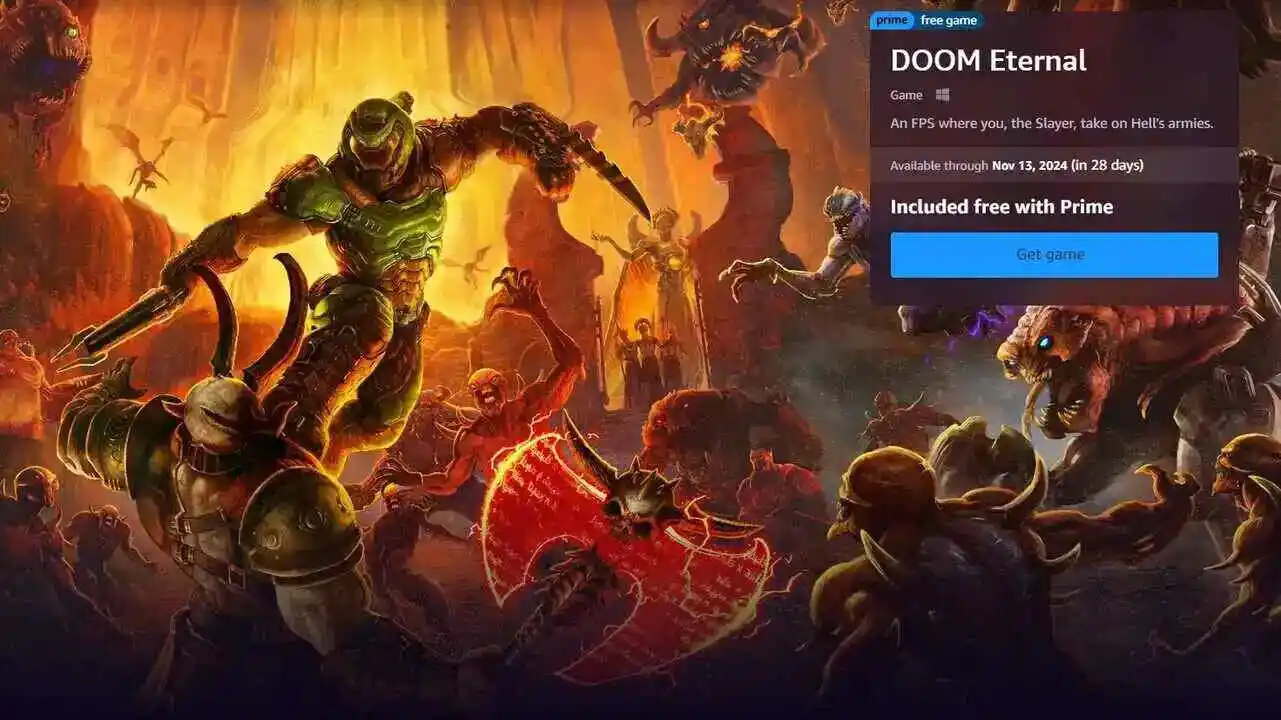 DOOM Eternal kann jetzt über Prime Gaming beansprucht werden