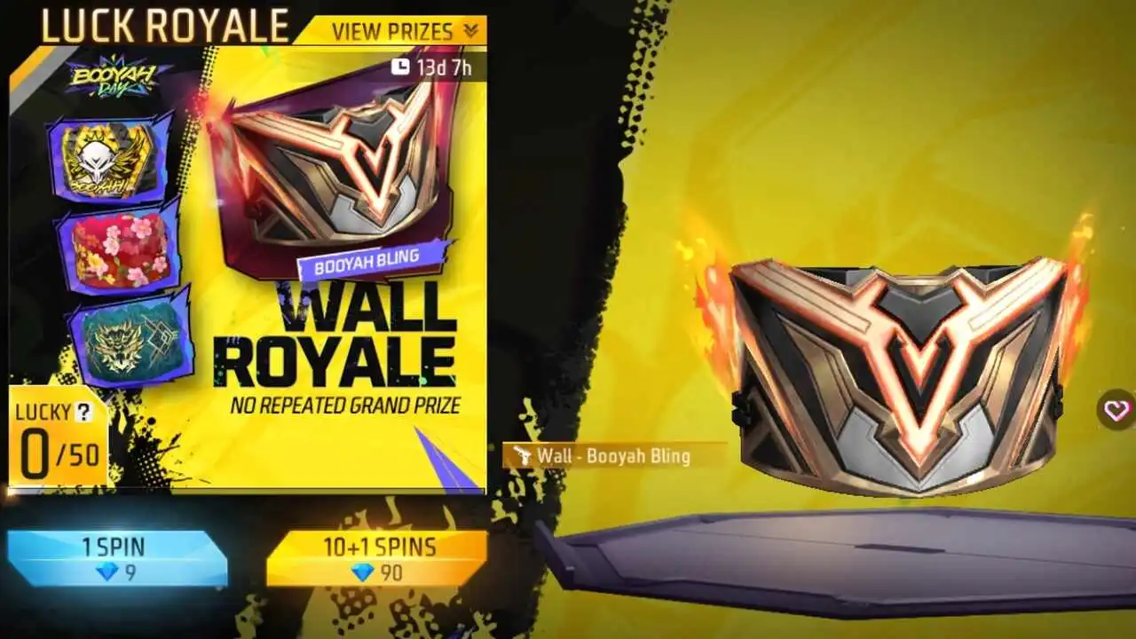 Free Fire MAX Wall Royale im Booyah Day-Stil bringt neue Gloo-Wände