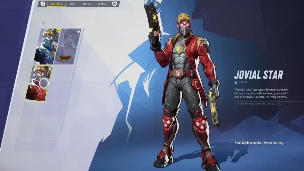 Marvel Rivals Star Lord Skins: Alle Kostüme und Preise