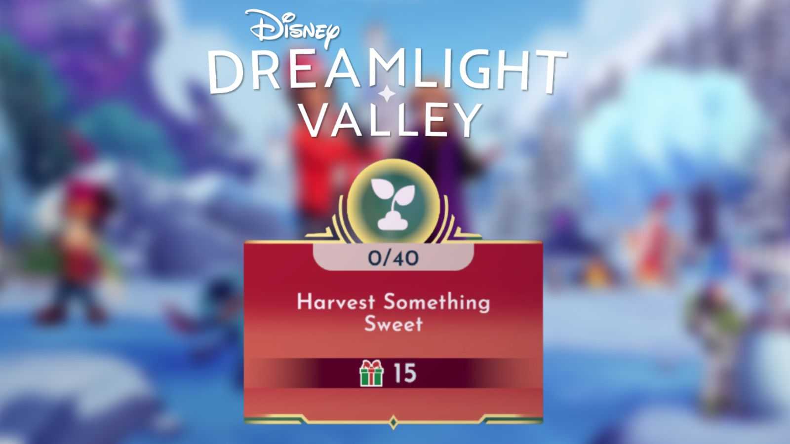 So vervollständigen Sie Harvest Something Sweet in Disney Dreamlight Valley